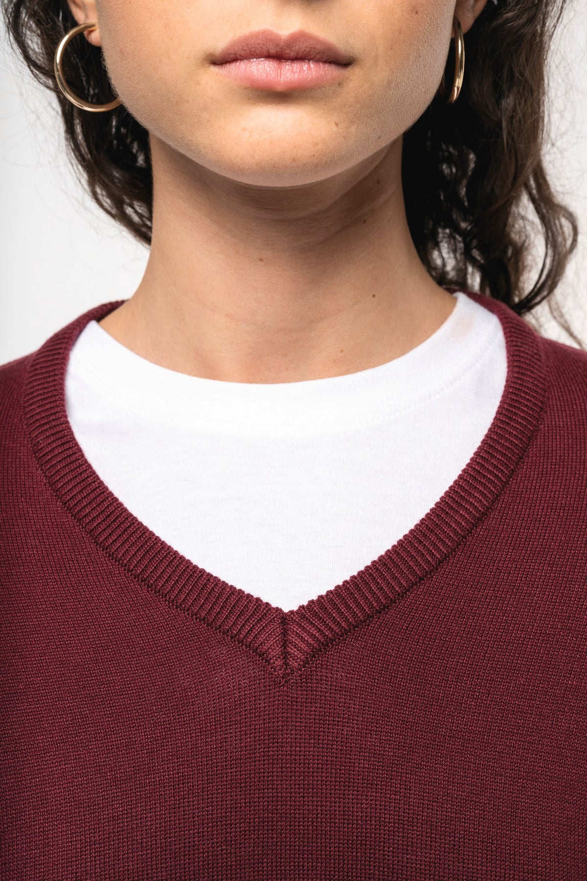 Kariban K966 Dames pullover met v-hals