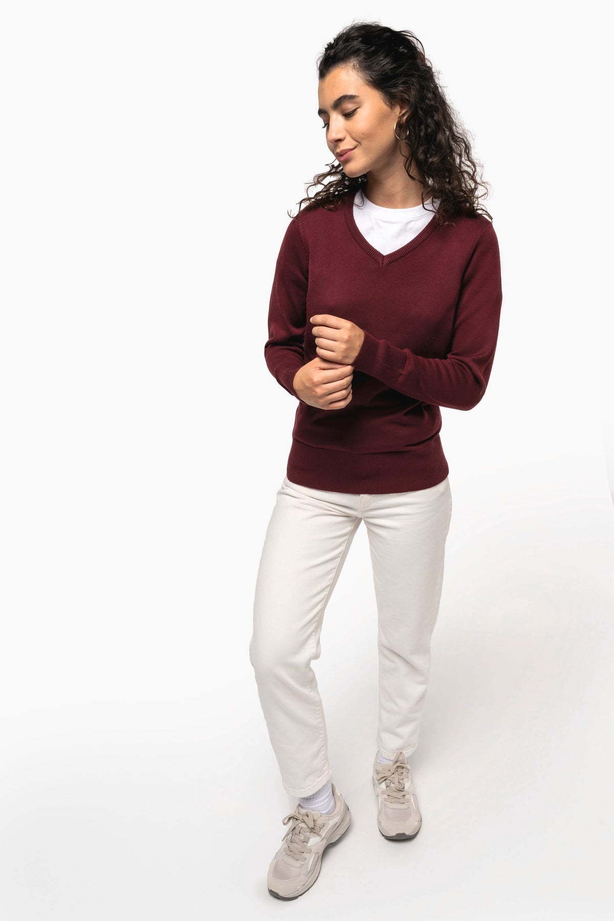 Kariban K966 Dames pullover met v-hals