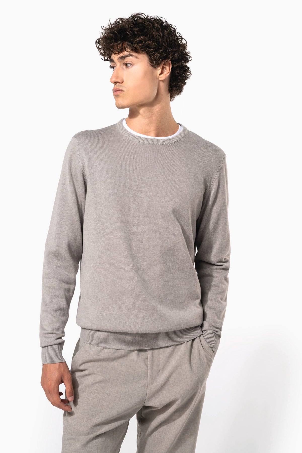 Kariban K967 Herenpullover met ronde hals