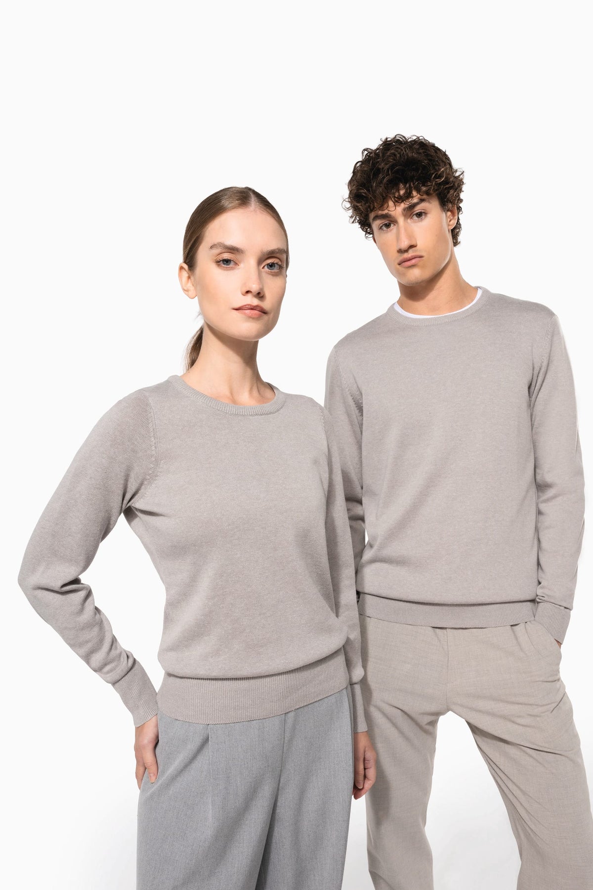 Kariban K967 Herenpullover met ronde hals