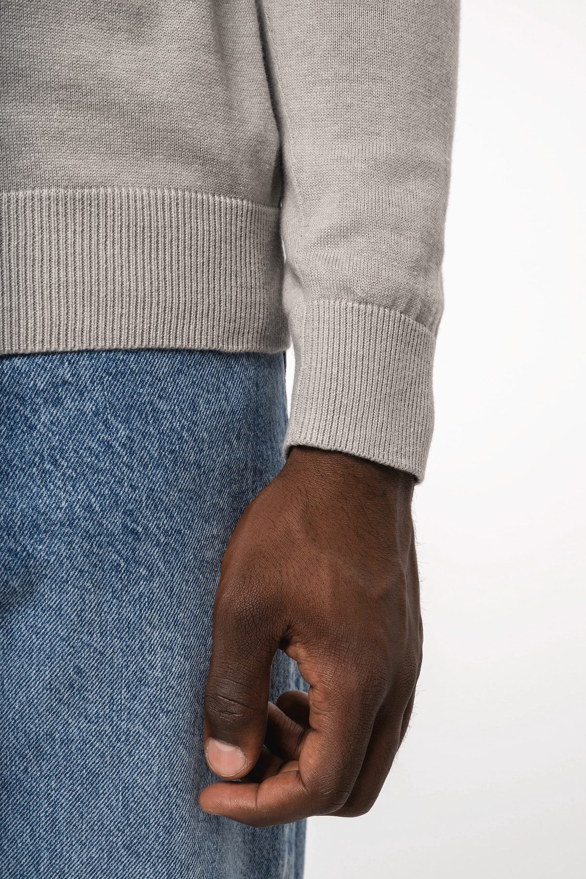 Kariban K970 Heren pullover met ritskraag