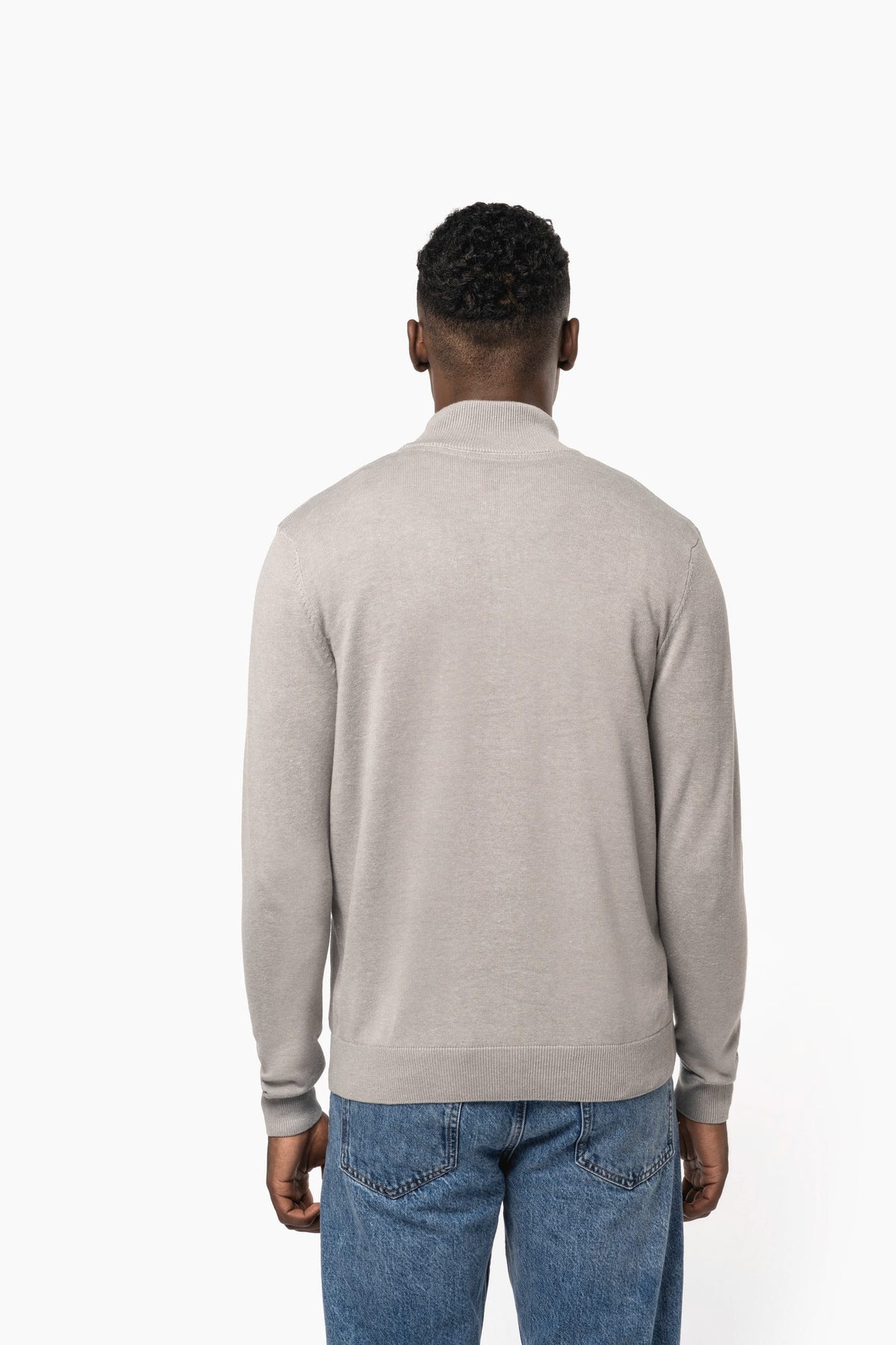 Kariban K970 Heren pullover met ritskraag