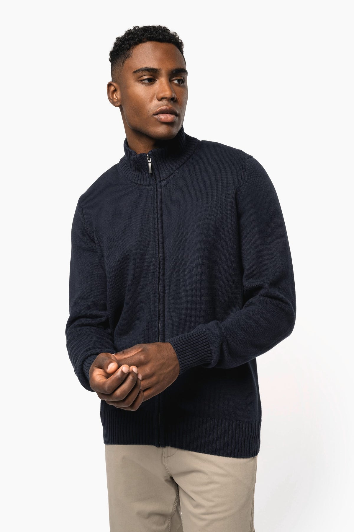 Kariban K971 Heren cardigan met rits