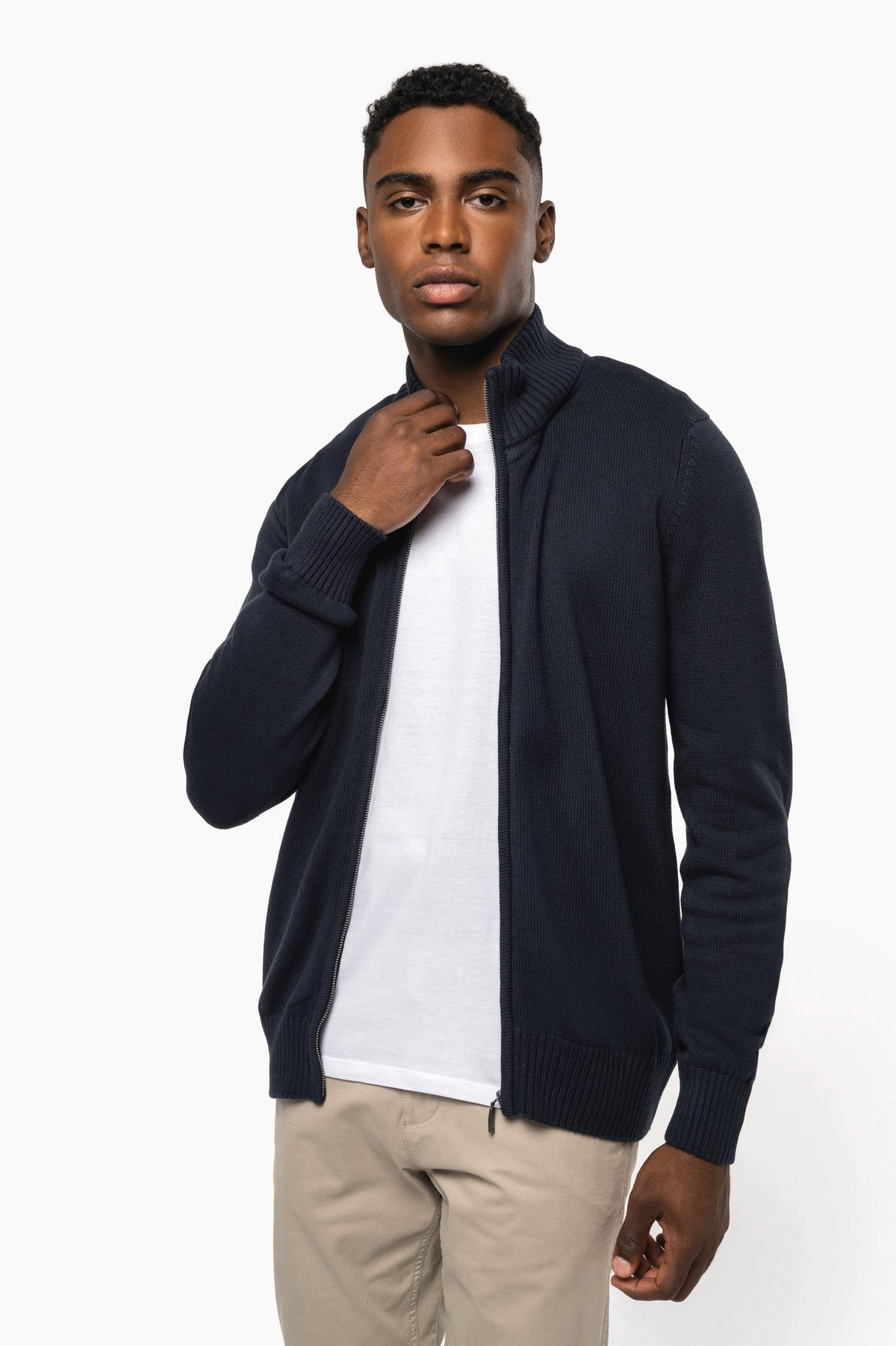 Kariban K971 Heren cardigan met rits