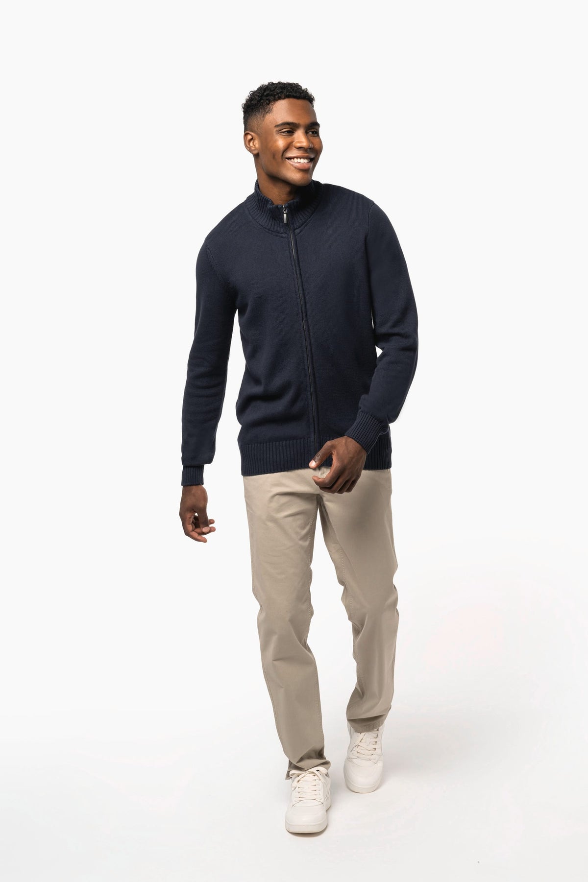 Kariban K971 Heren cardigan met rits