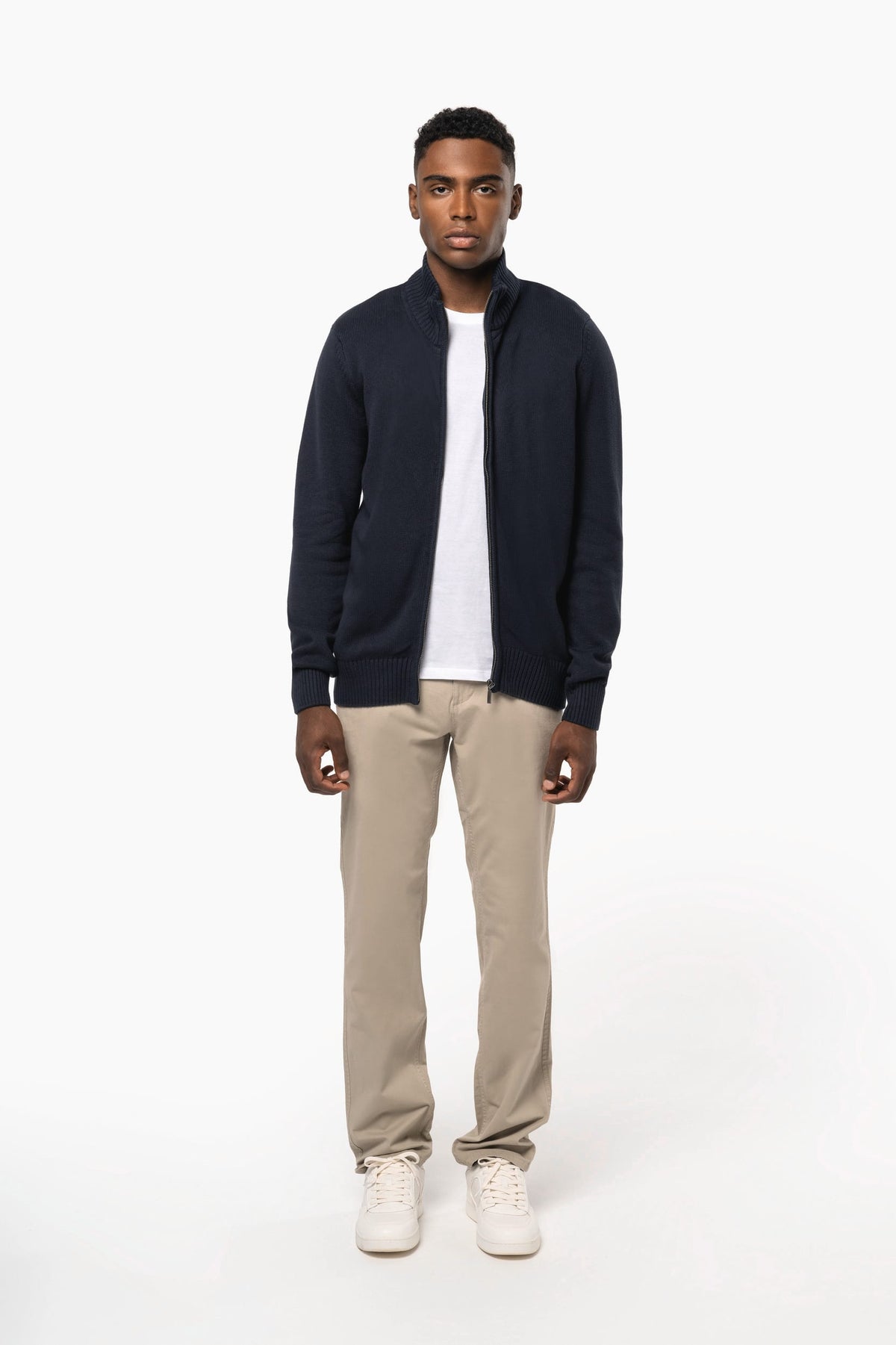 Kariban K971 Heren cardigan met rits