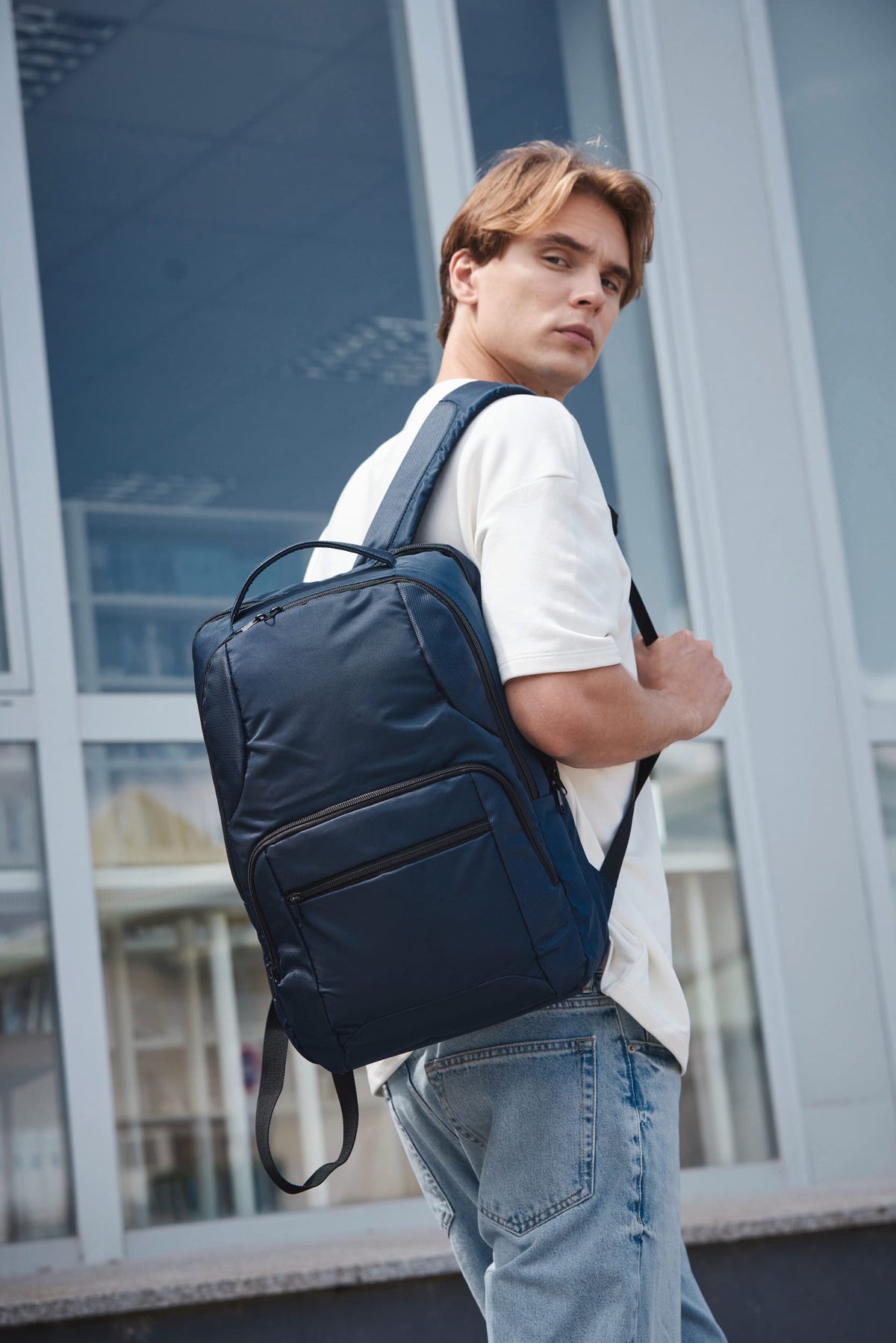 Kimood KI0145 Businessrugzak met laptopvak