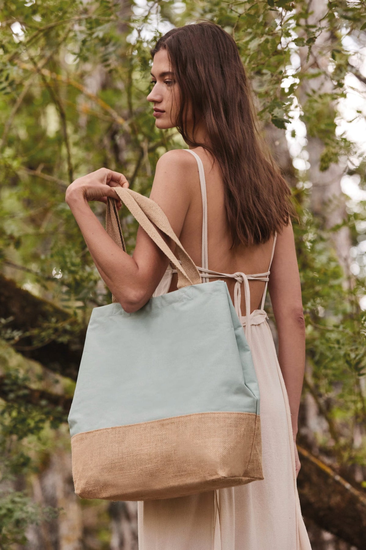 Kimood KI0235 Shopper van jute- & katoencanvas