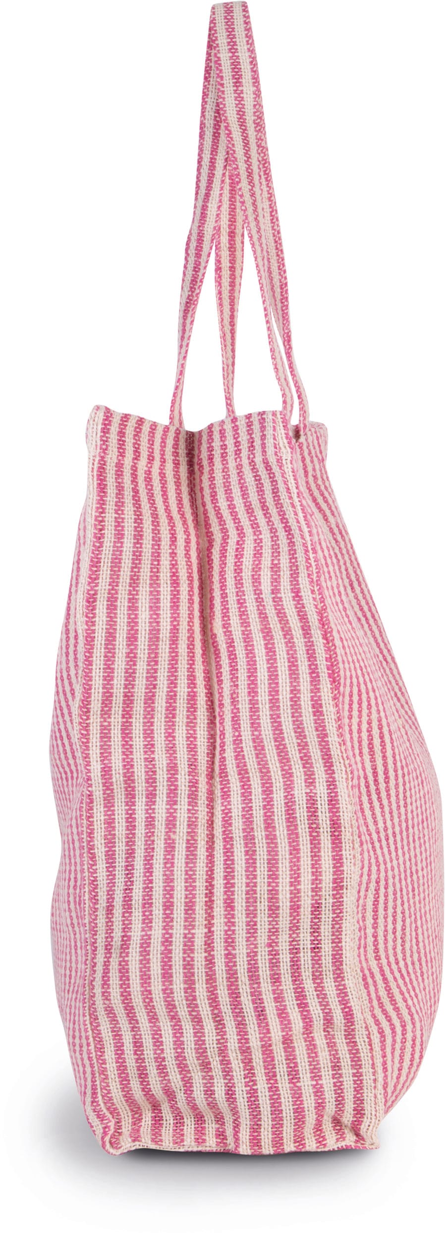 Kimood KI0236 Gestreepte shopper van juco