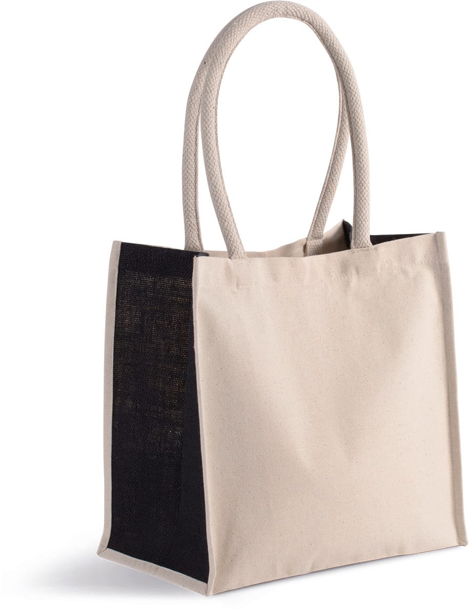 Kimood KI0255 Shopper van katoen/jute - 17 L