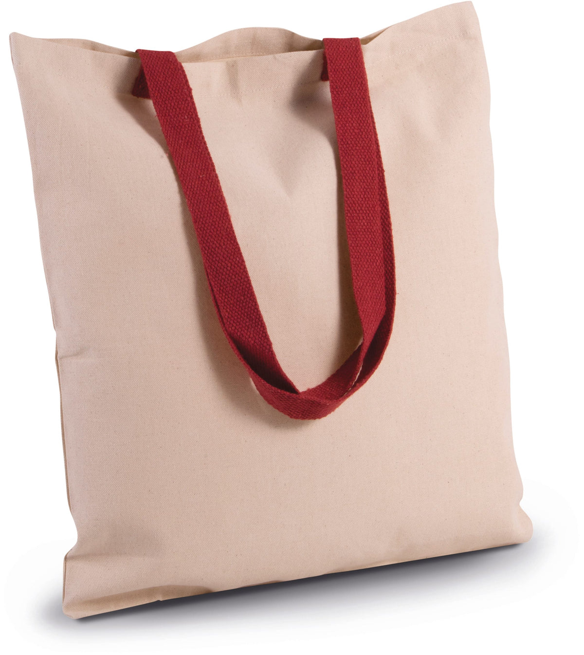 Kimood KI0277 Platte shopper van canvas met contrasterend hengsel
