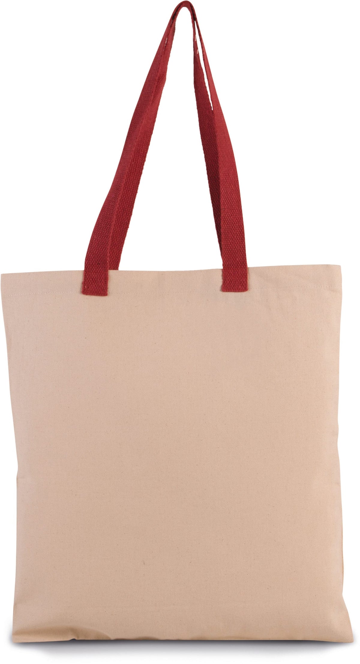 Kimood KI0277 Platte shopper van canvas met contrasterend hengsel