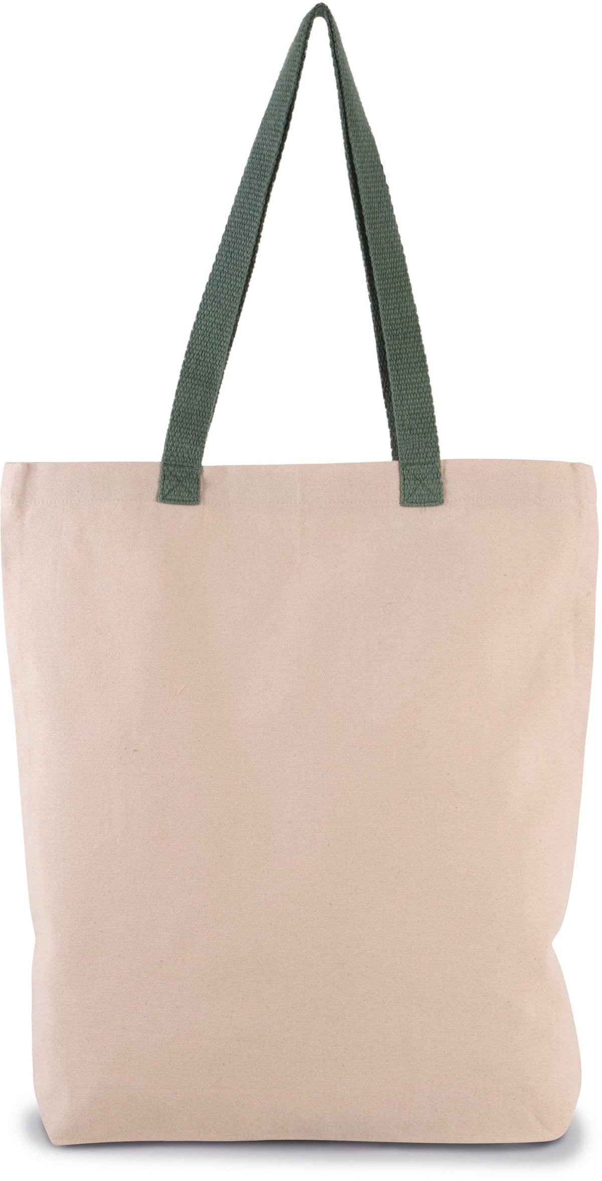 Kimood KI0278 Shopper met plooi en contrasterend hengsel