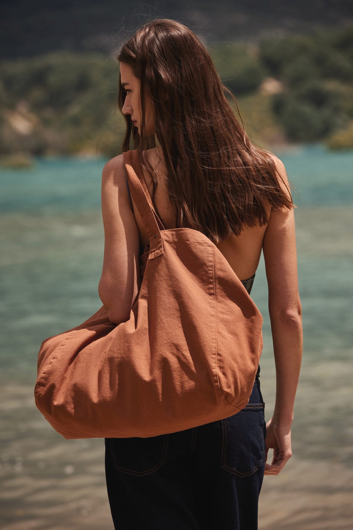 Kimood KI3208 Shopper van verwassen katoen