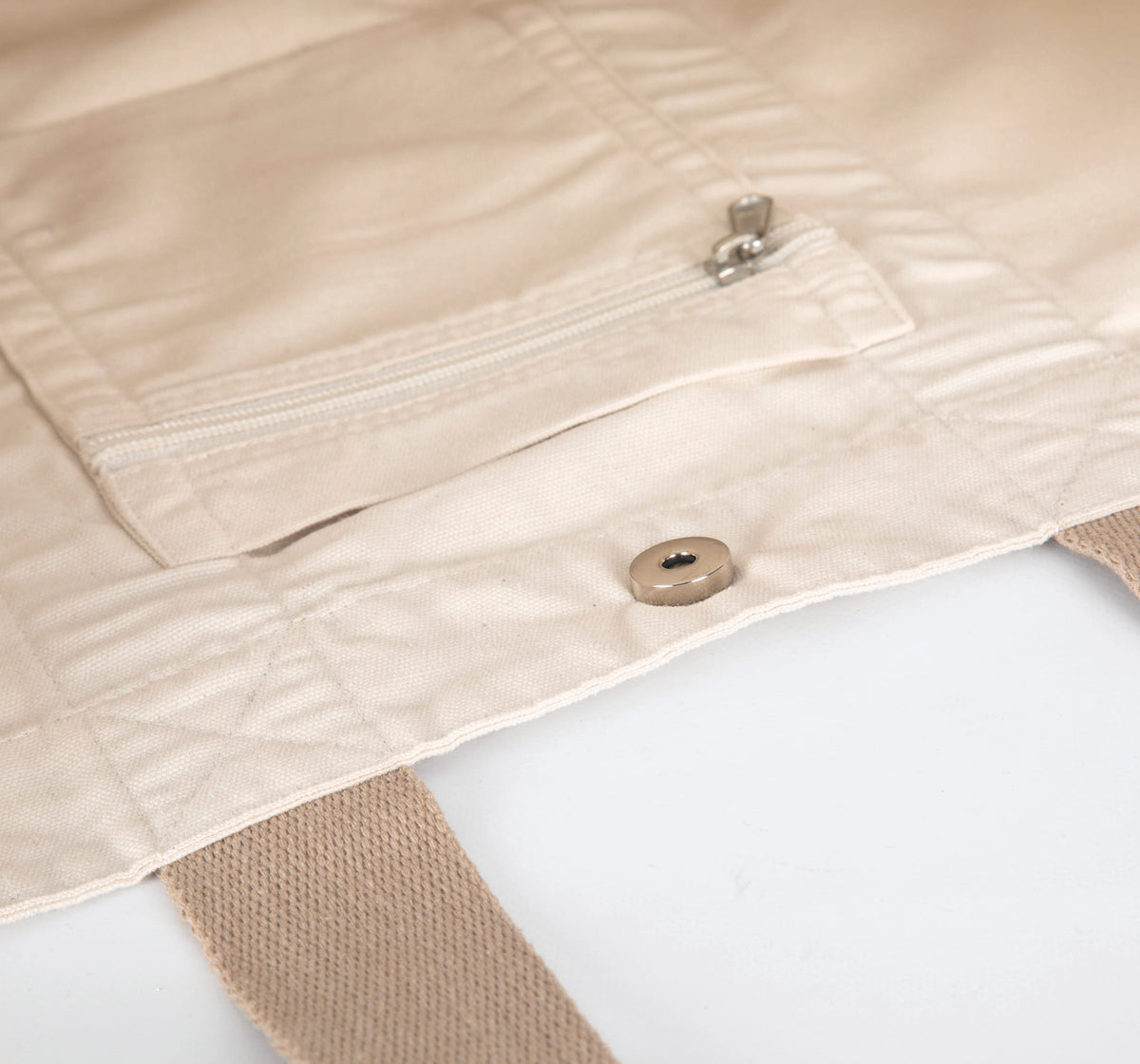 Kimood KI5201 Grote, gerecyclede shopper met plooi