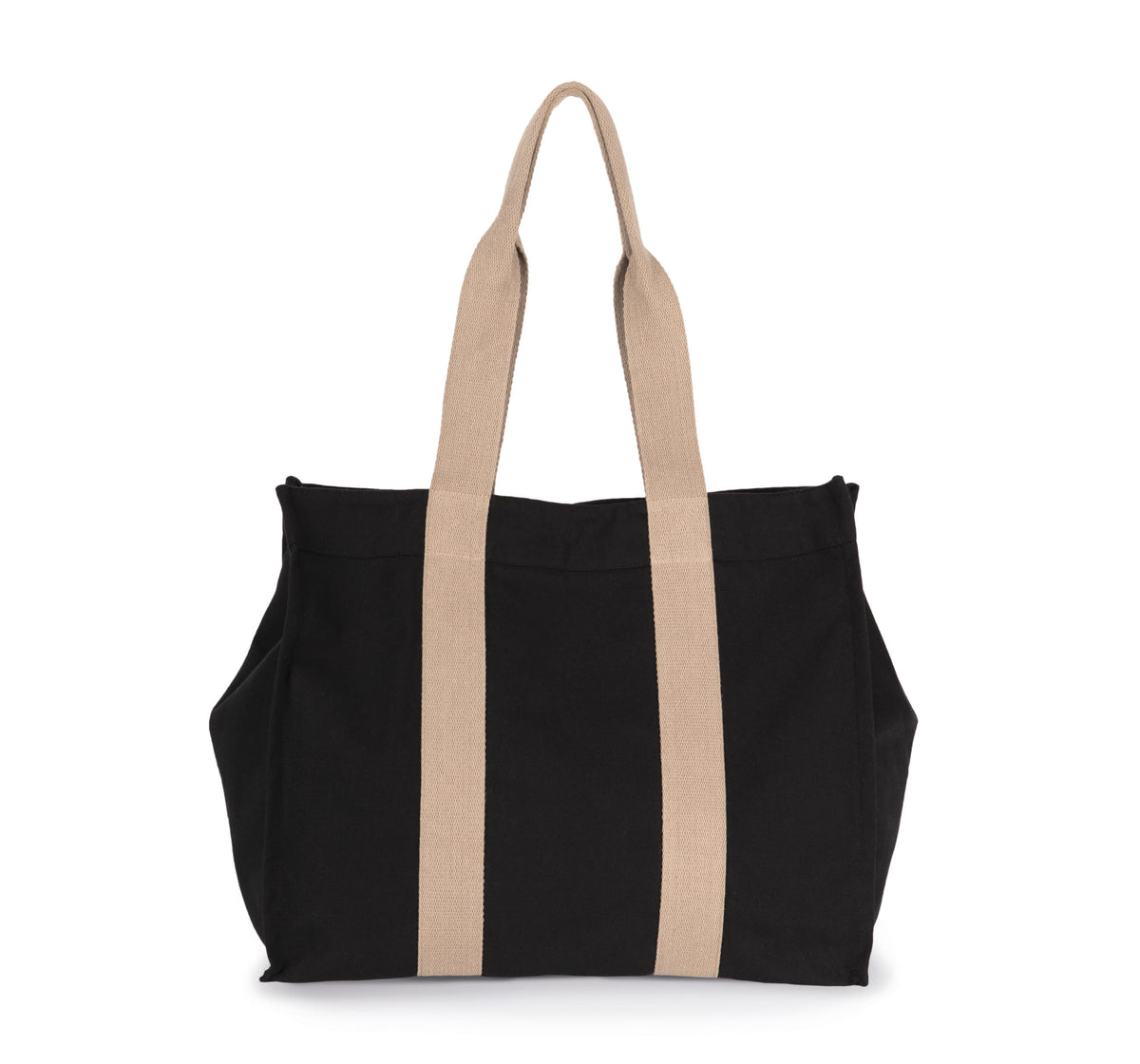 Kimood KI5201 Grote, gerecyclede shopper met plooi