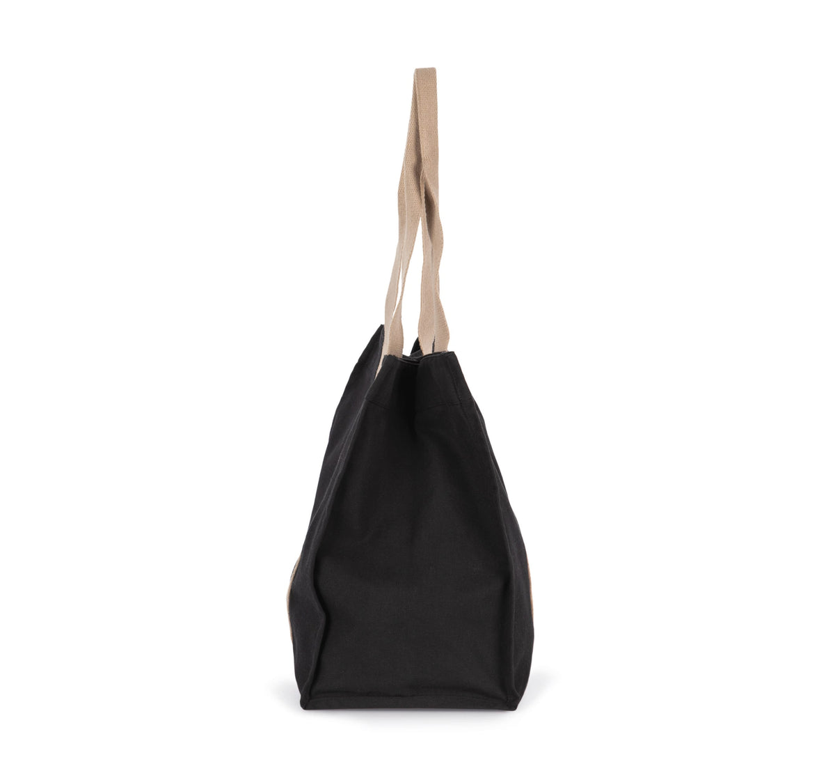 Kimood KI5201 Grote, gerecyclede shopper met plooi