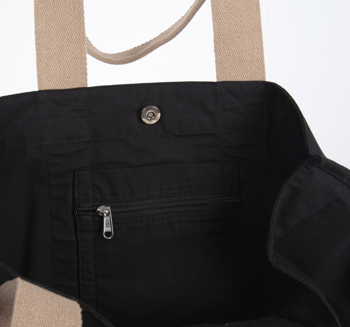 Kimood KI5201 Grote, gerecyclede shopper met plooi