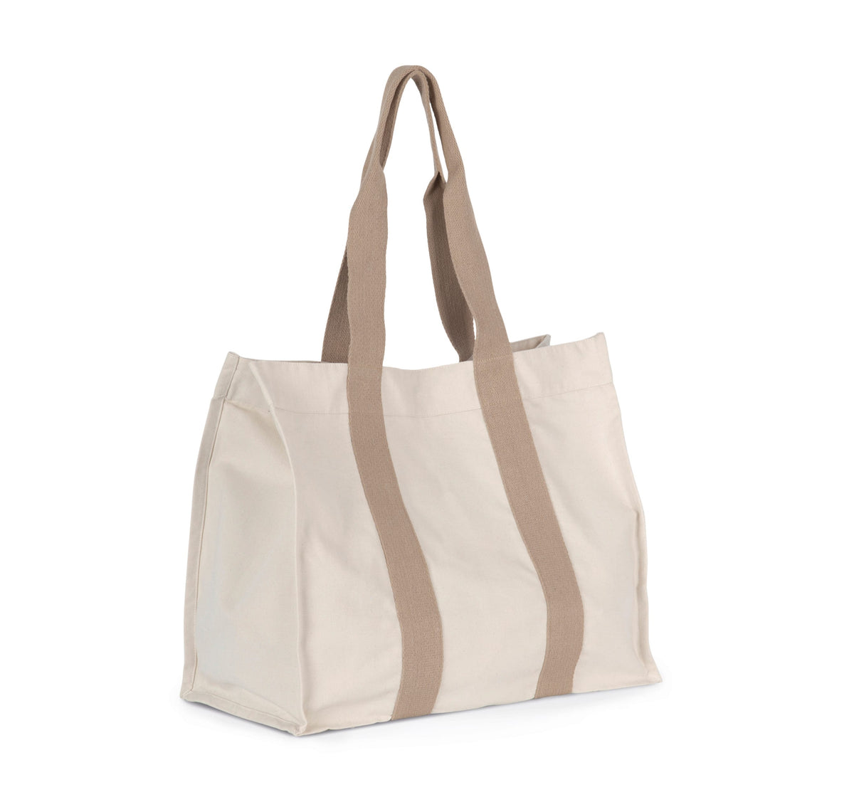 Kimood KI5201 Grote, gerecyclede shopper met plooi