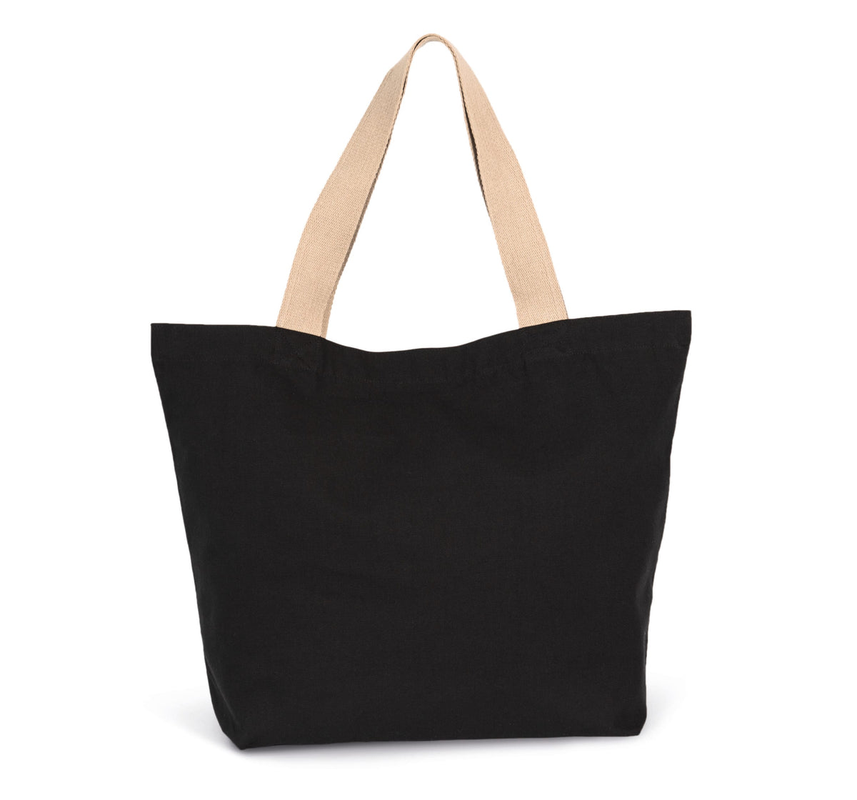 Kimood KI5204 Grote, gerecyclede shopper met platte bodem