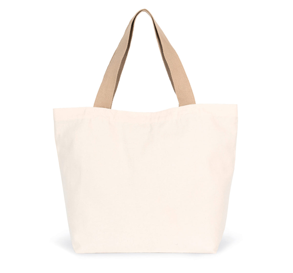 Kimood KI5204 Grote, gerecyclede shopper met platte bodem