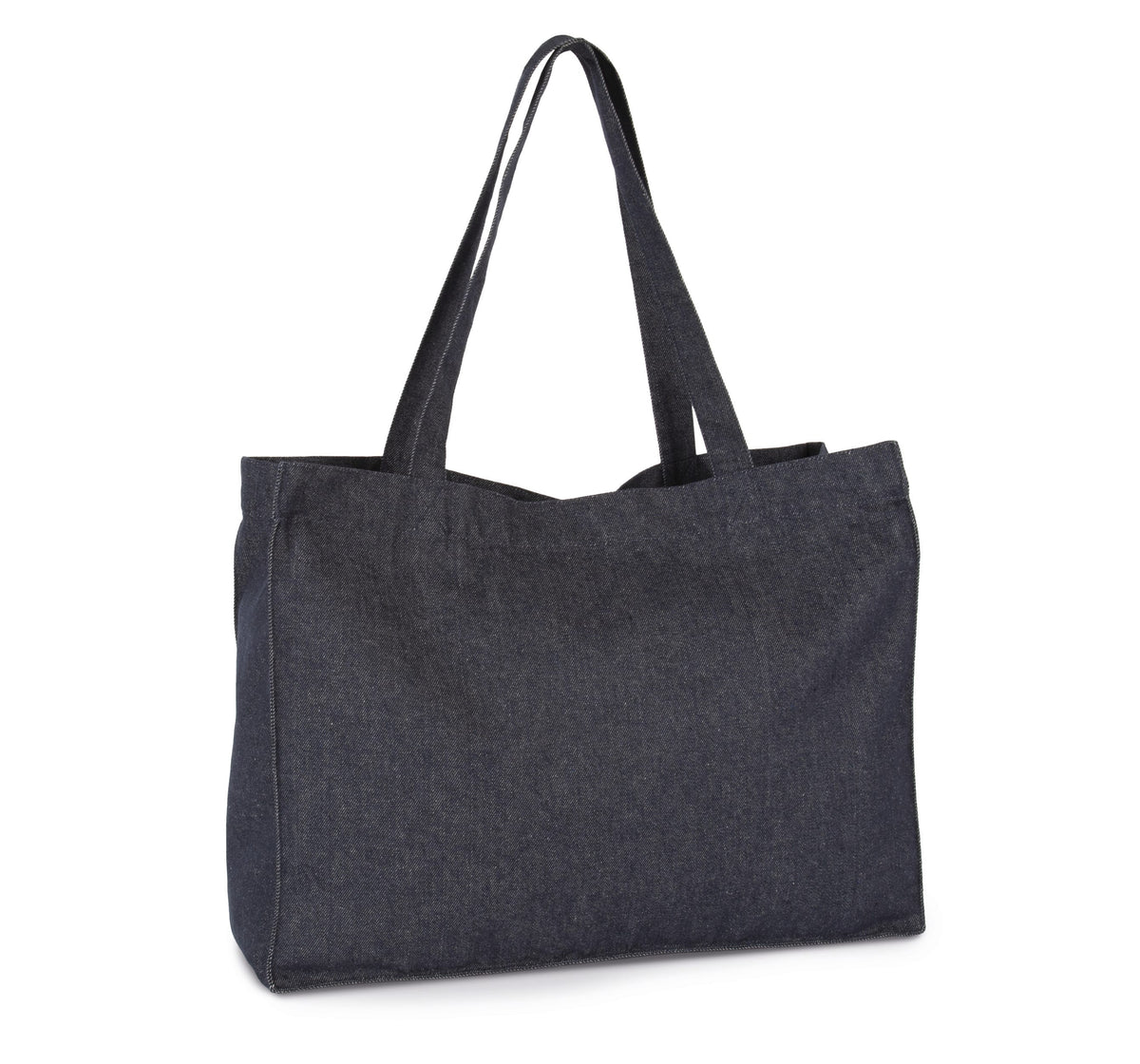 Kimood KI5229 Grote shopper van denim