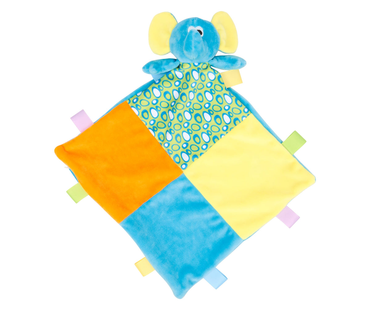 Mumbles MM701 Veelkleurig plat knuffeldoekje olifant