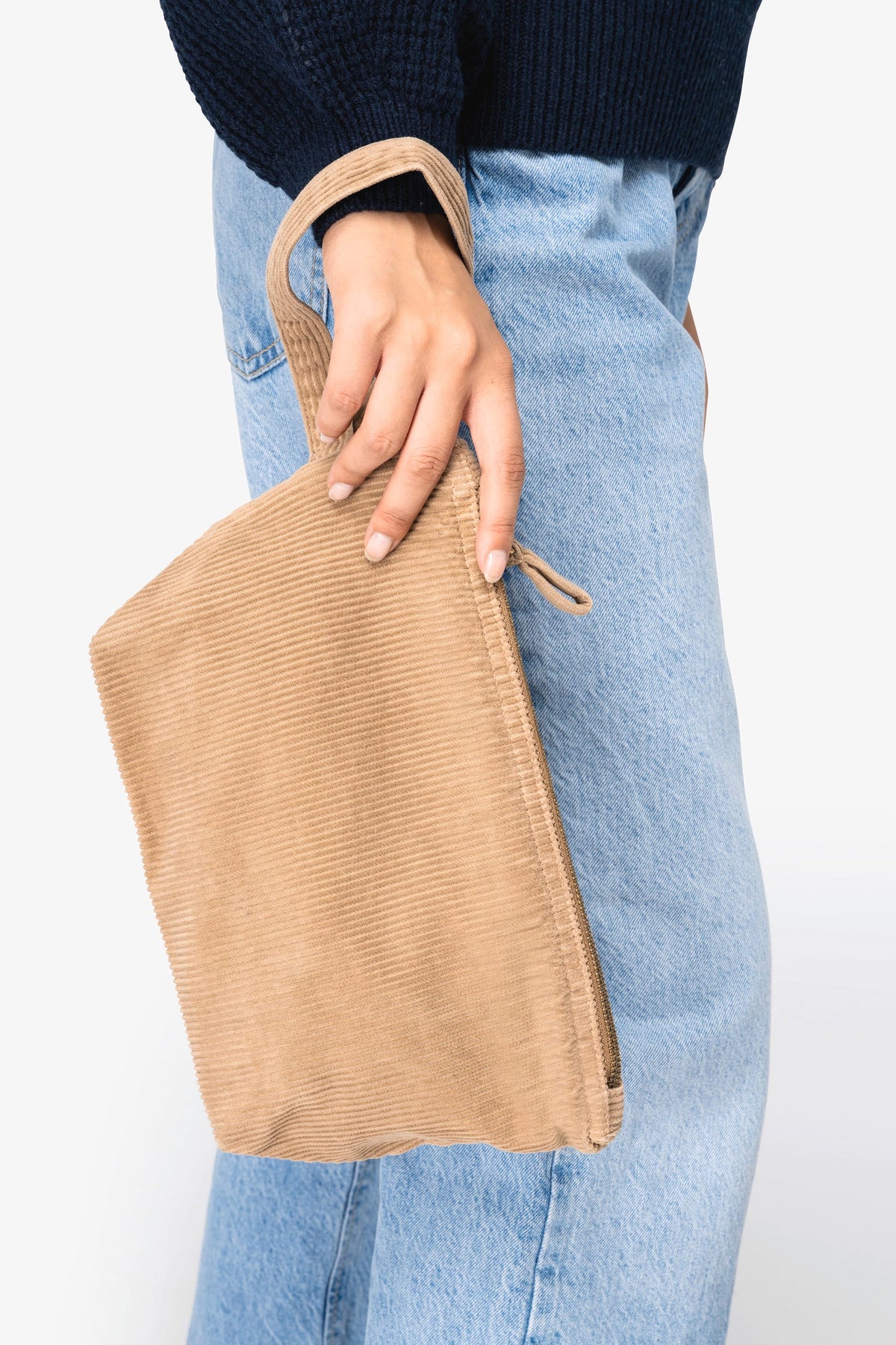 Native Spirit NS134 Ecologisch verwassen tasje van ribfluweel