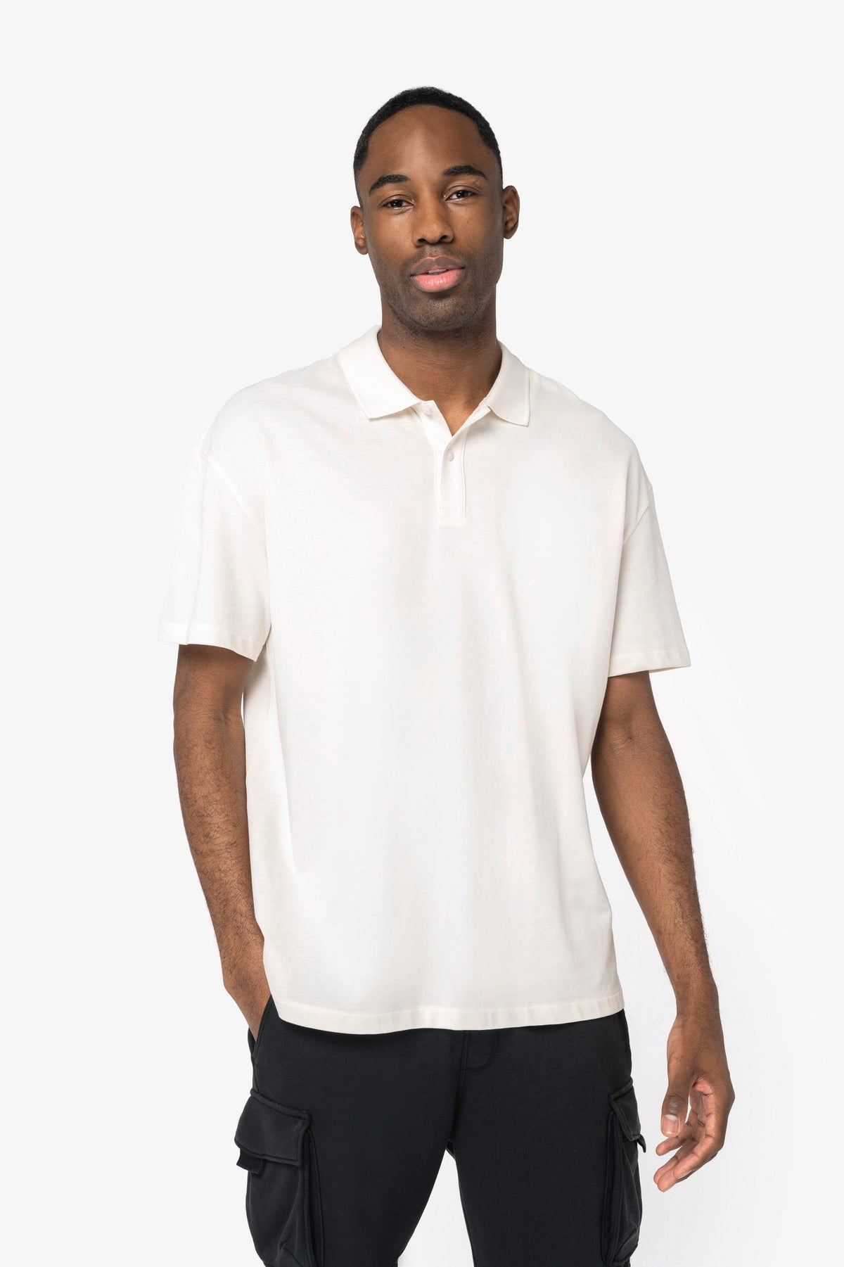 Native Spirit NS204 Ecologische herenpolo van piquétricot met afhangende schouders