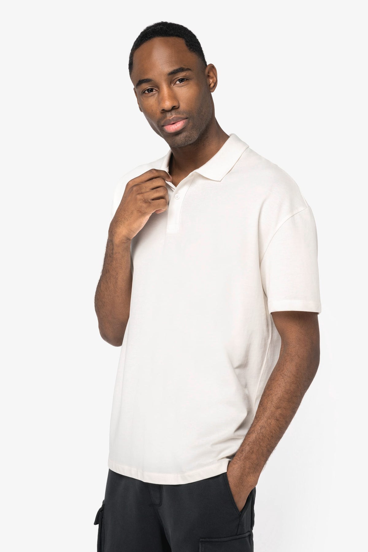 Native Spirit NS204 Ecologische herenpolo van piquétricot met afhangende schouders
