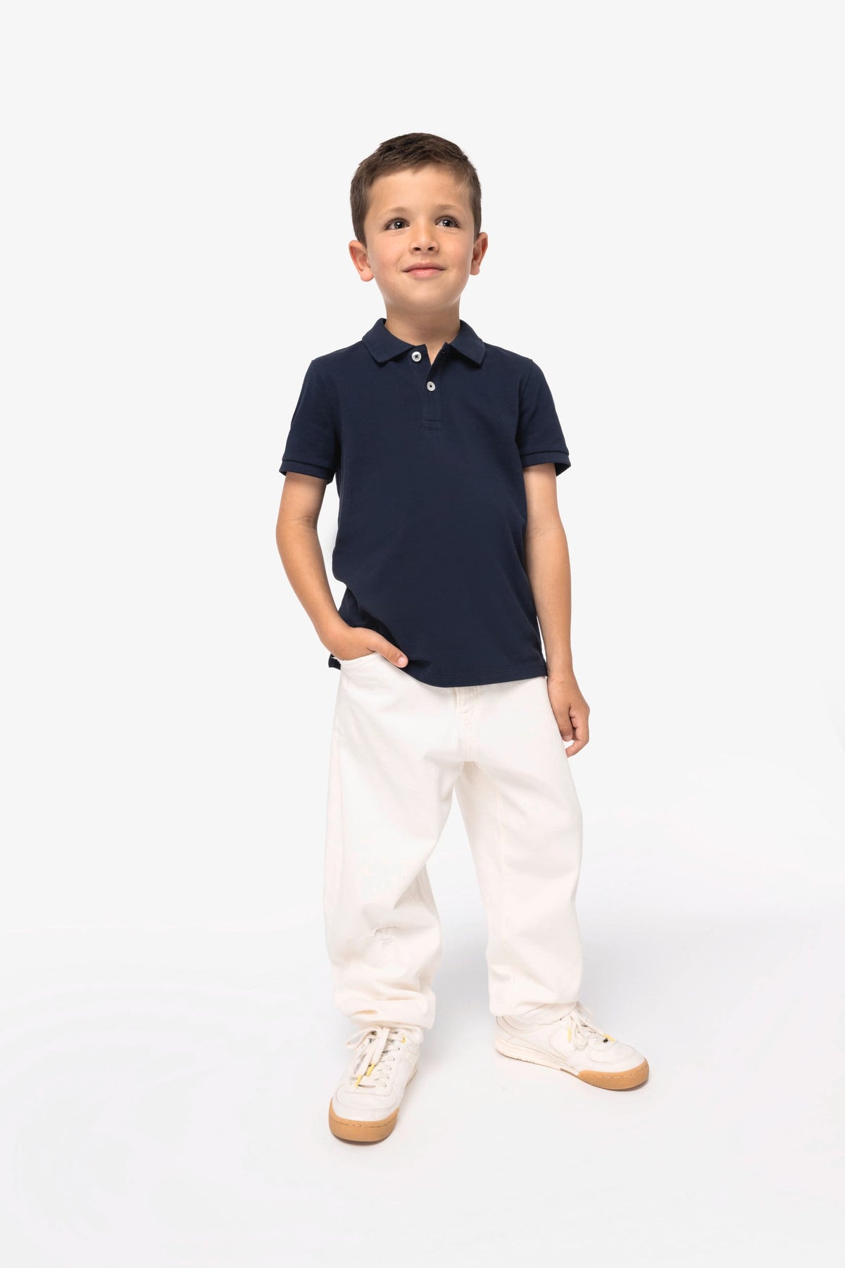 Native Spirit NS209 Ecologische kinderpolo van piquétricot