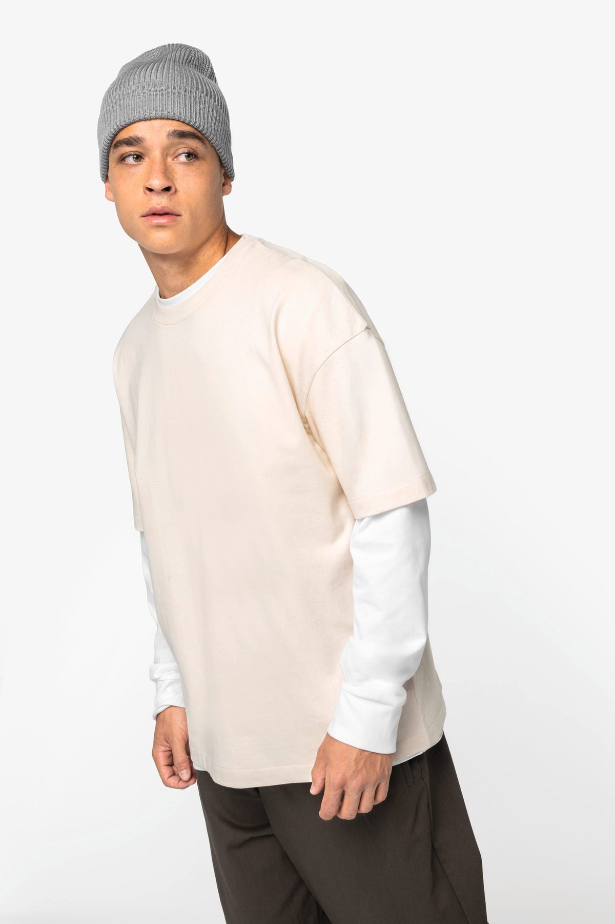 Native Spirit NS332 Ecologisch oversized heren-T-shirt
