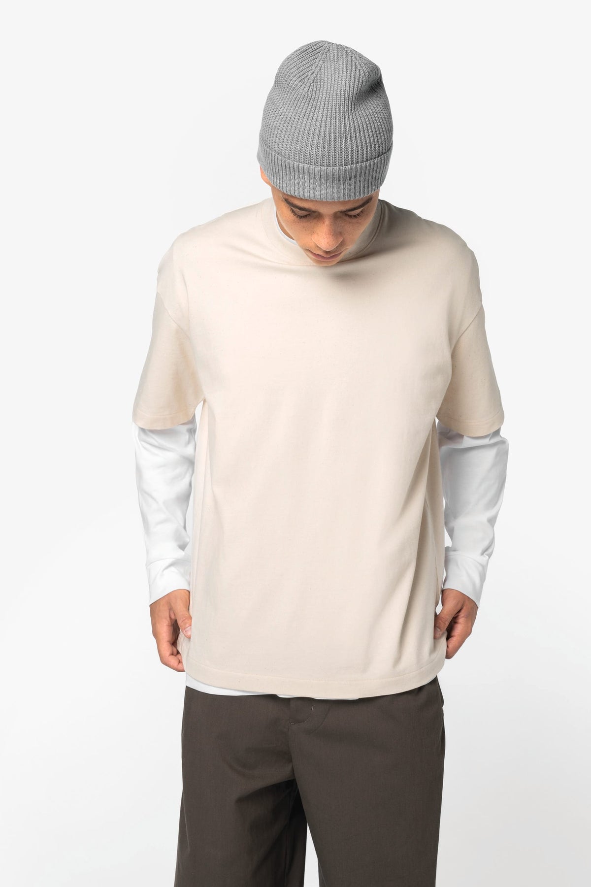 Native Spirit NS332 Ecologisch oversized heren-T-shirt