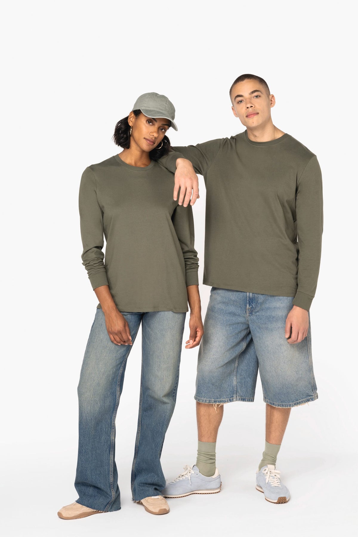 Native Spirit NS333 Ecologisch unisex T-shirt met lange mouwen