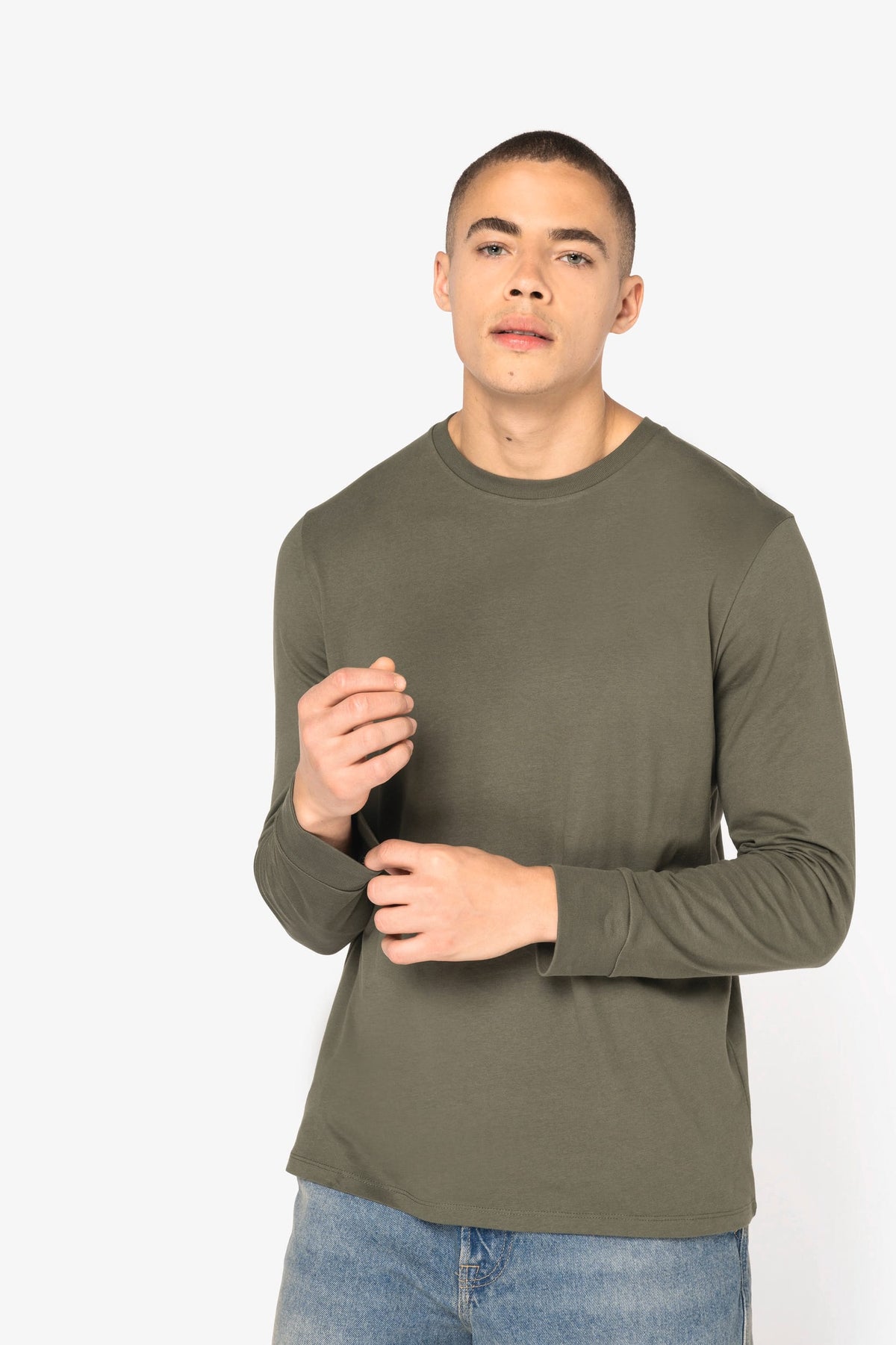 Native Spirit NS333 Ecologisch unisex T-shirt met lange mouwen