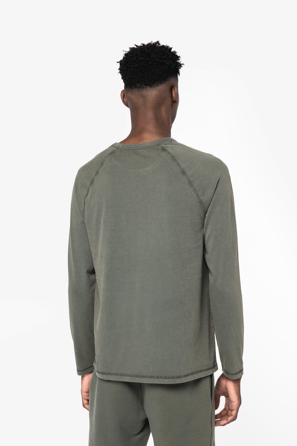 Native Spirit NS338 Ecologisch heren T-shirt met lange raglanmouwen