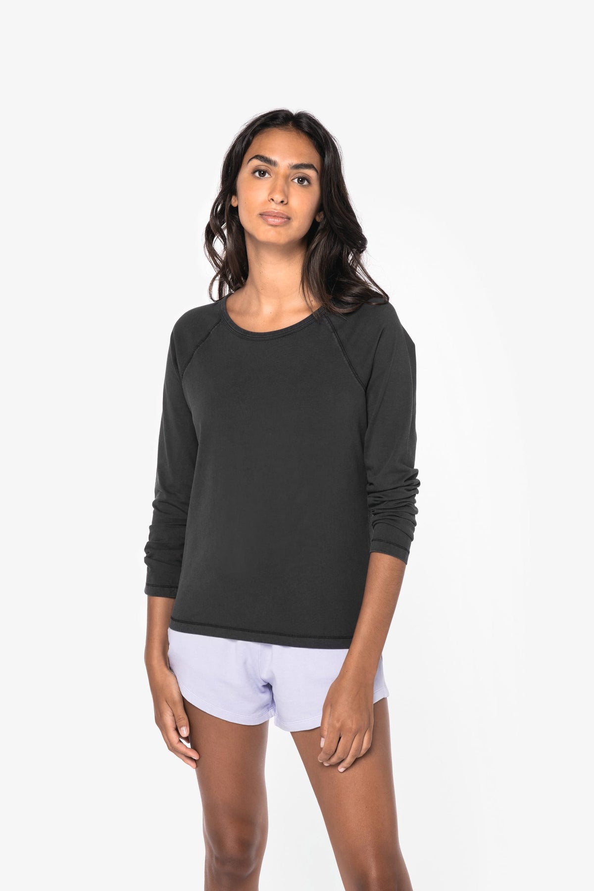 Native Spirit NS339 Ecologisch dames T-shirt met lange raglanmouwen
