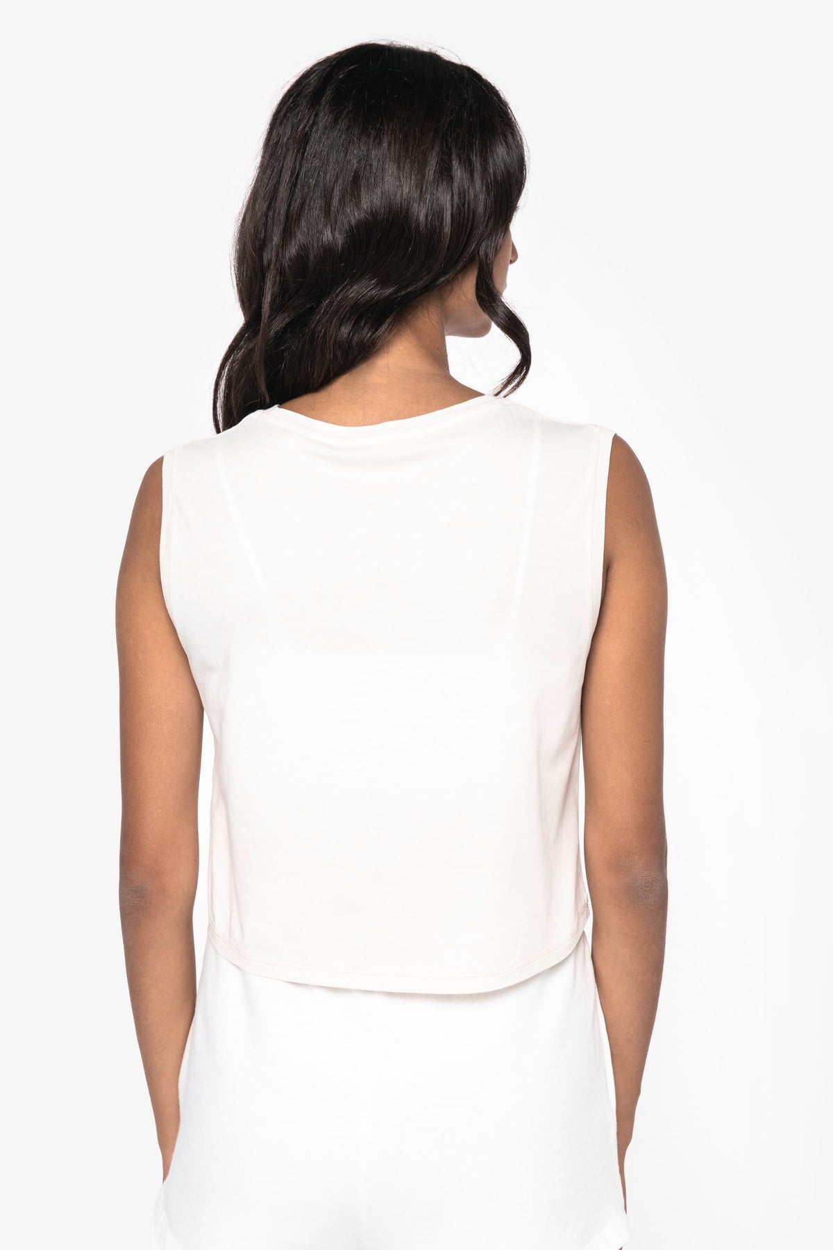 Native Spirit NS342 Ecologisch cropped mouwloos dames-T-shirt