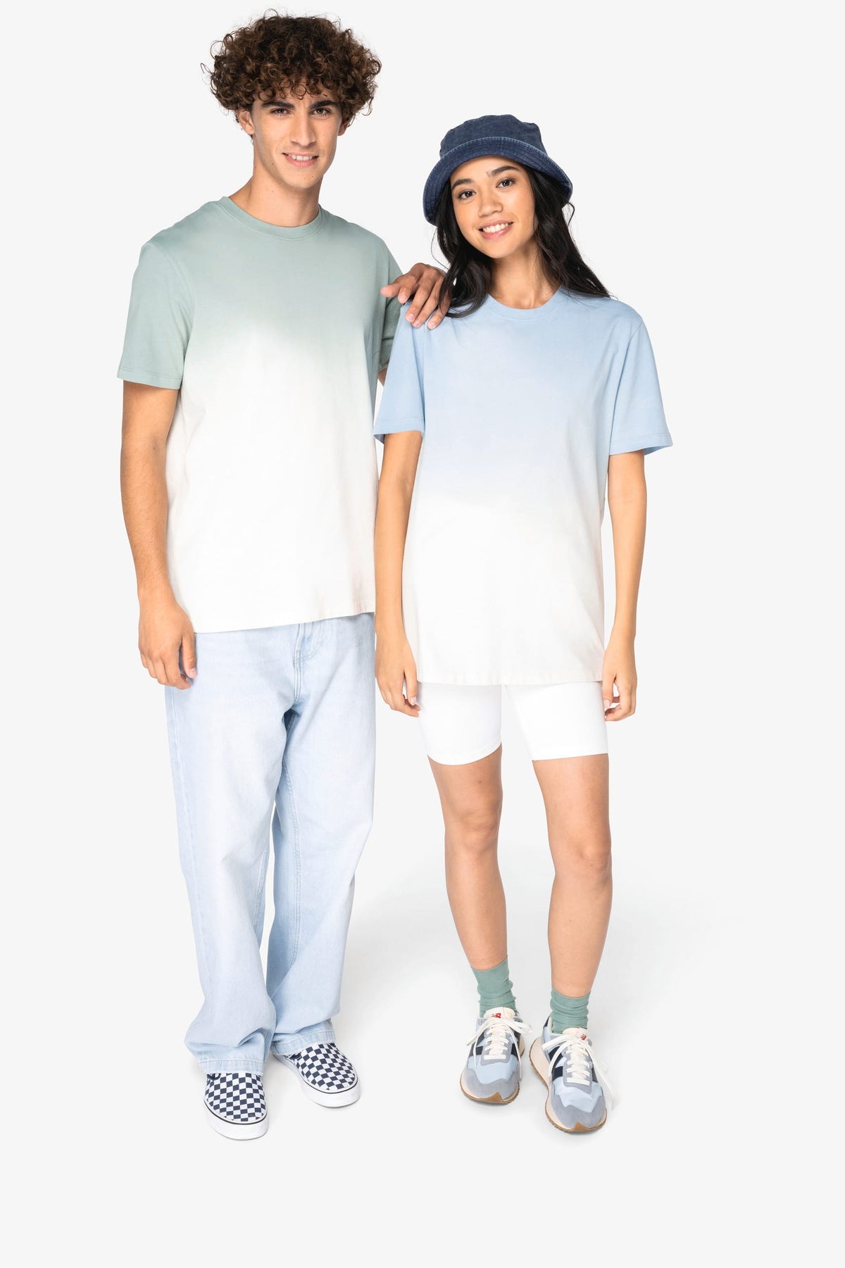 Native Spirit NS345 Ecologisch unisex Dip Dye T-shirt