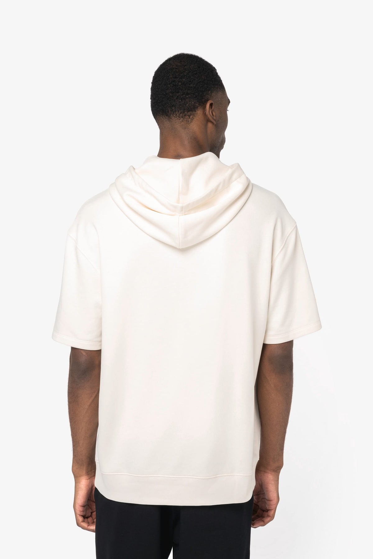 Native Spirit NS406 Ecologische unisex sweater met capuchon en korte verlaagde schouders French Terry
