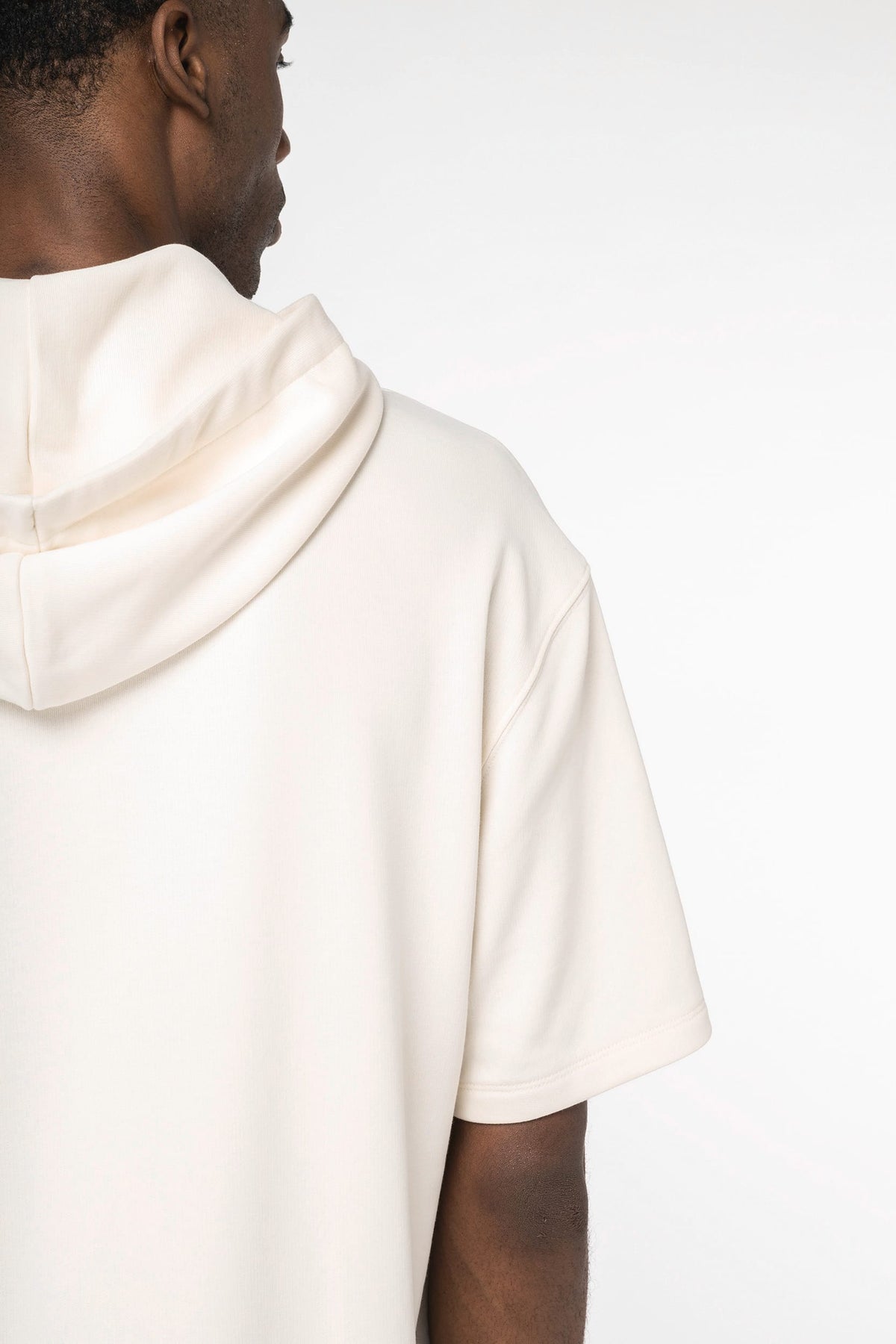 Native Spirit NS406 Ecologische unisex sweater met capuchon en korte verlaagde schouders French Terry