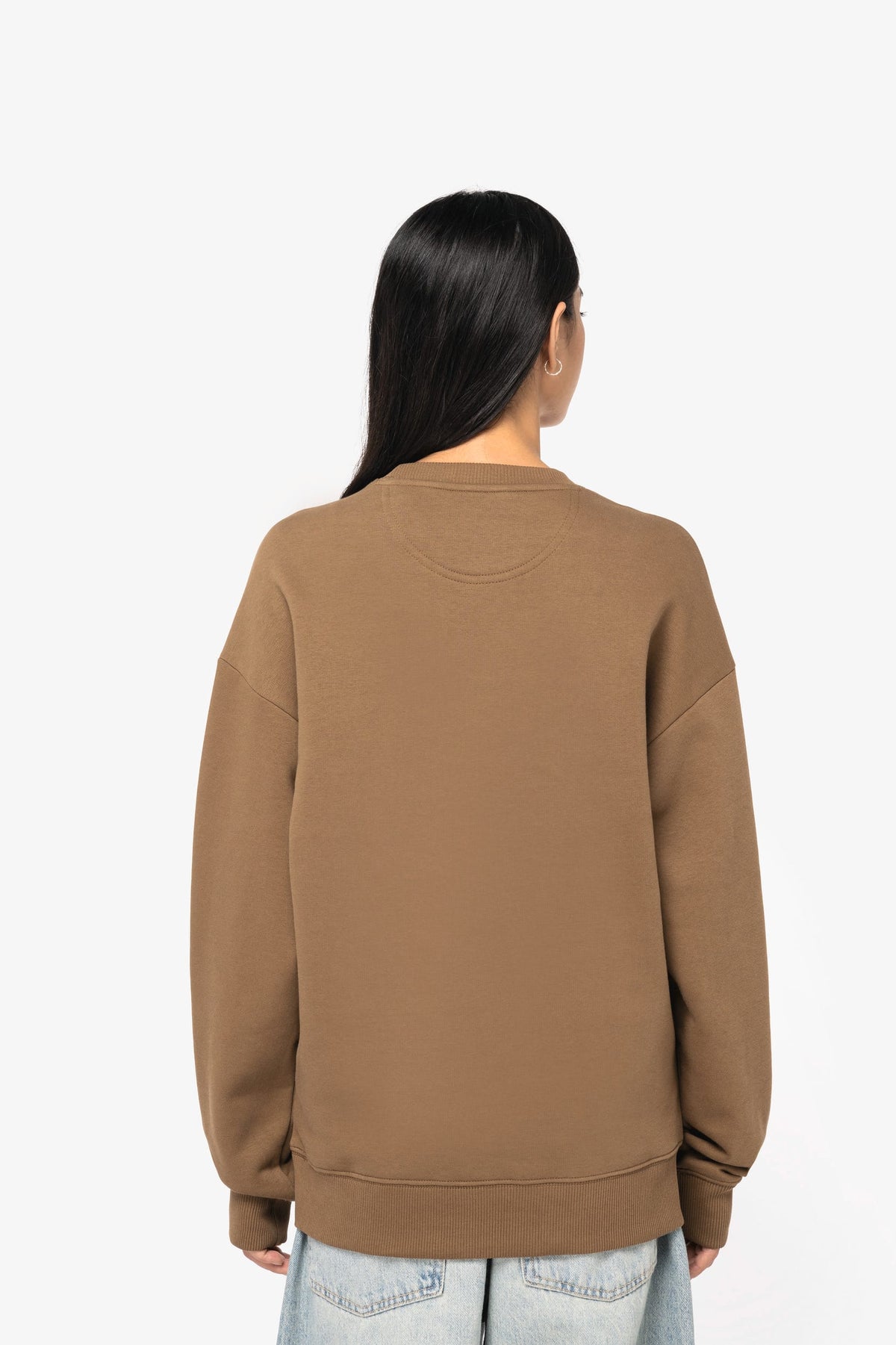 Native Spirit NS407 Ecologische oversized unisex sweater met ronde hals