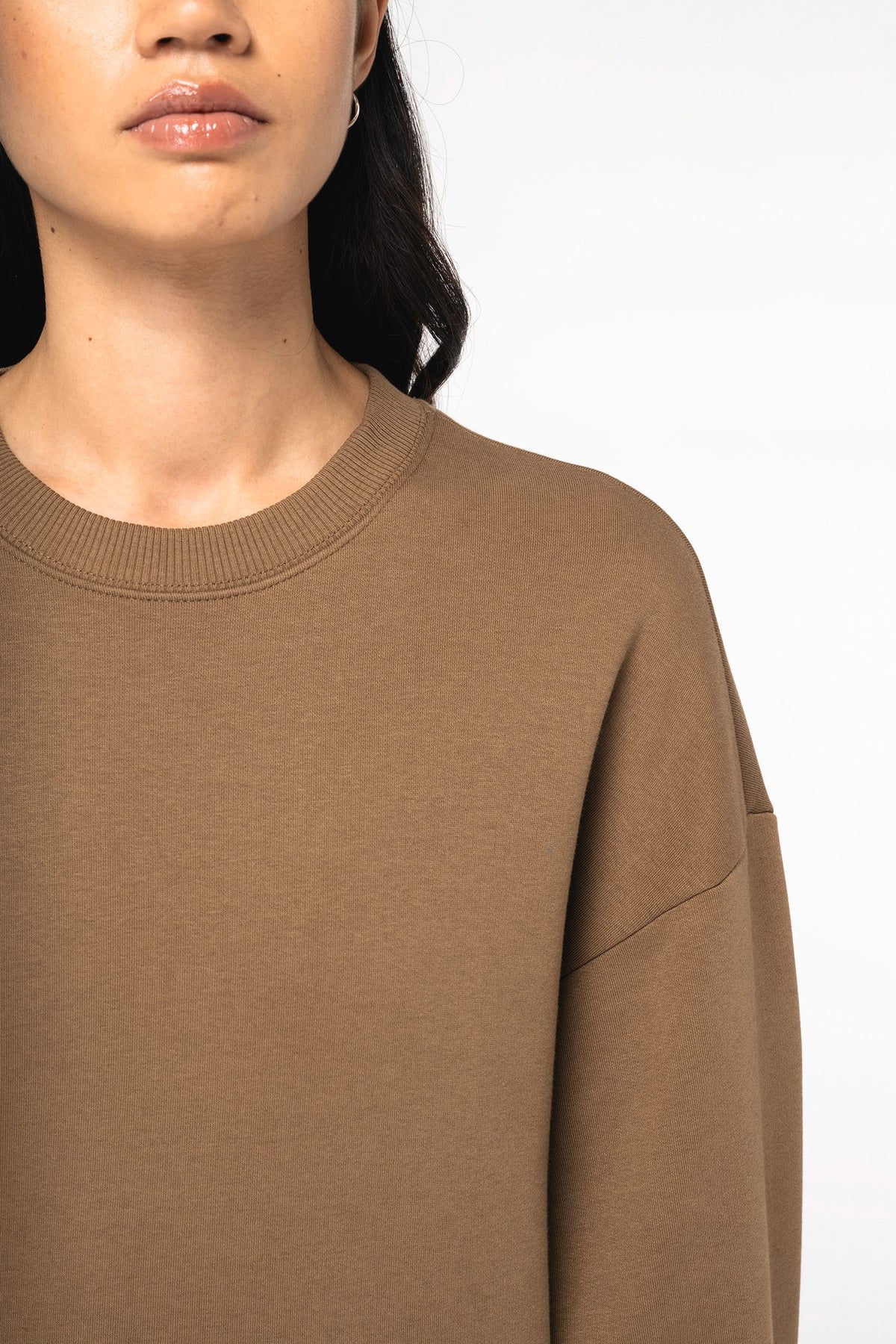 Native Spirit NS407 Ecologische oversized unisex sweater met ronde hals