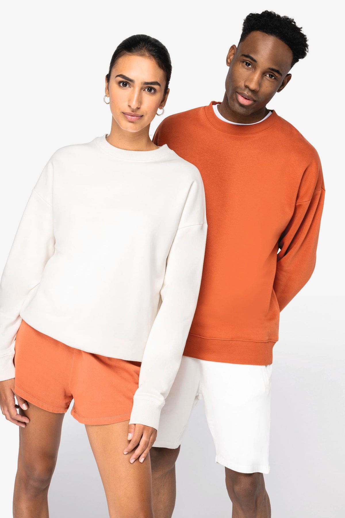 Native Spirit NS407 Ecologische oversized unisex sweater met ronde hals