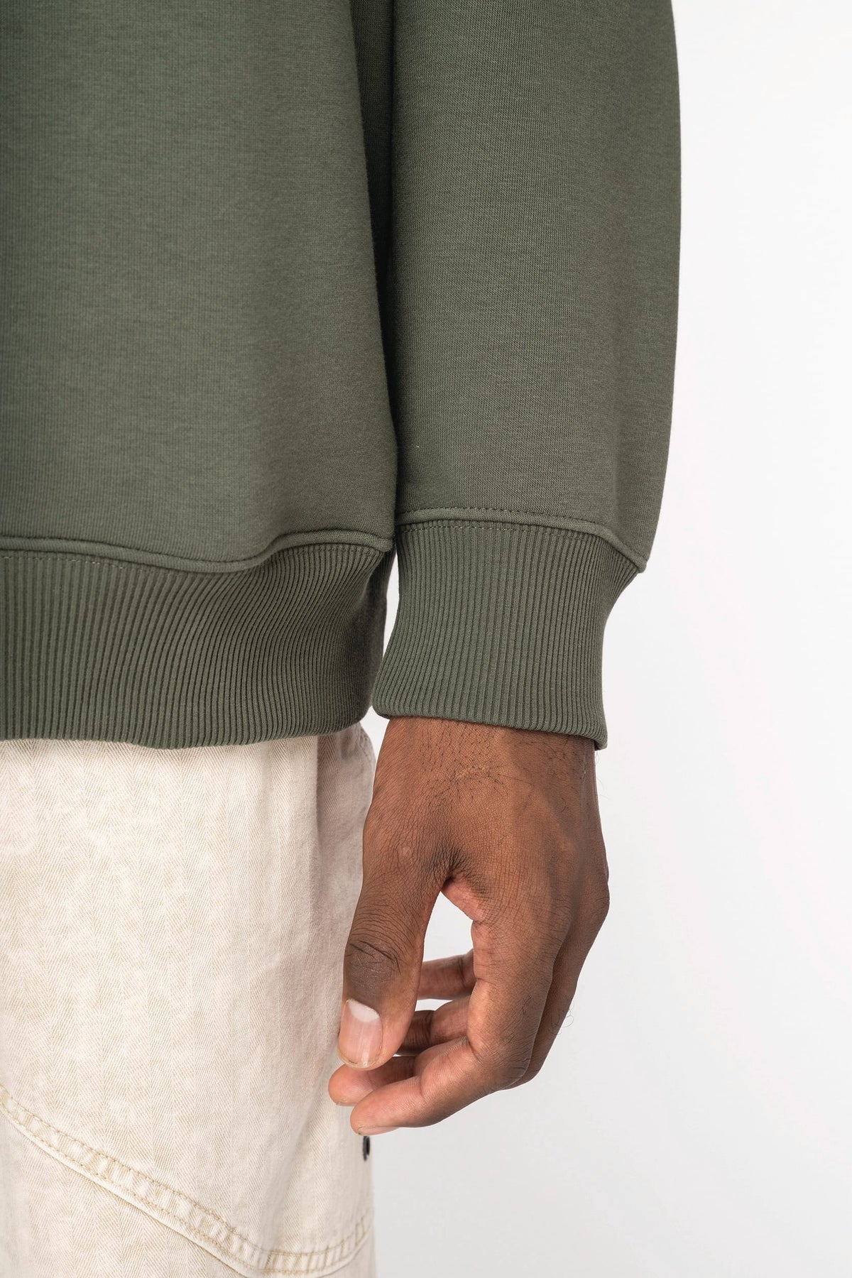 Native Spirit NS408 Ecologische unisex oversized sweater met capuchon