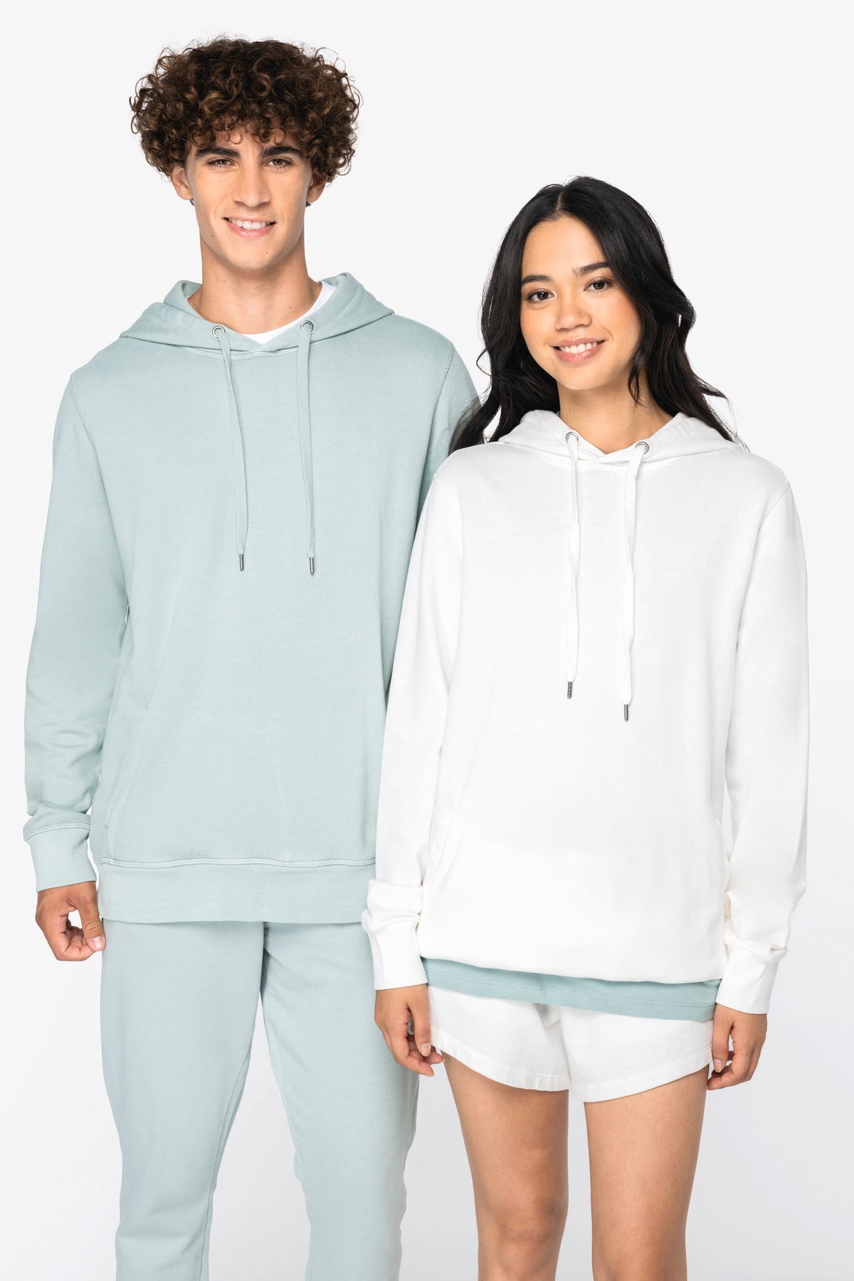 Native Spirit NS416 Ecologische unisex sweater met capuchon French Terry