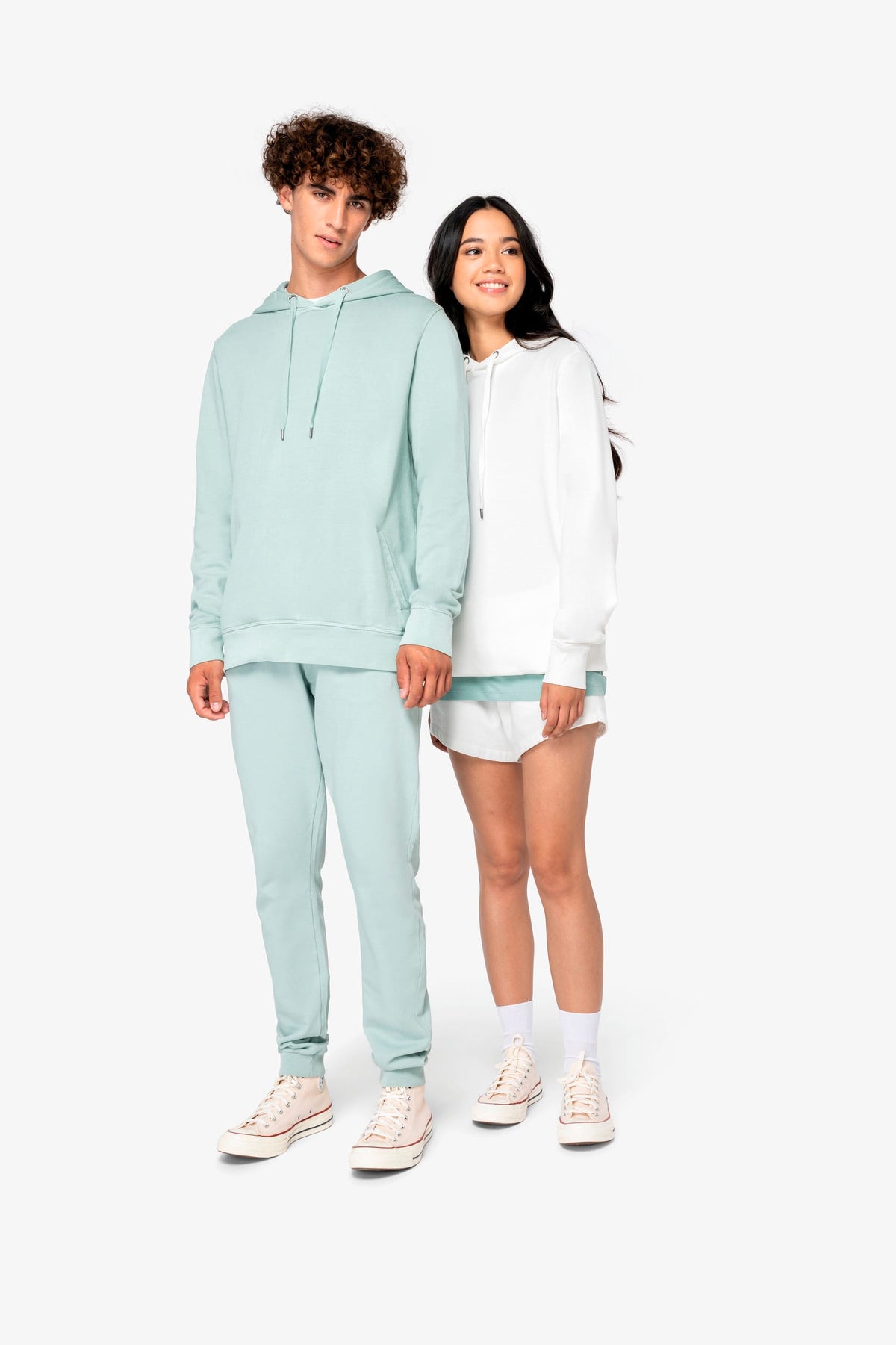 Native Spirit NS416 Ecologische unisex sweater met capuchon French Terry