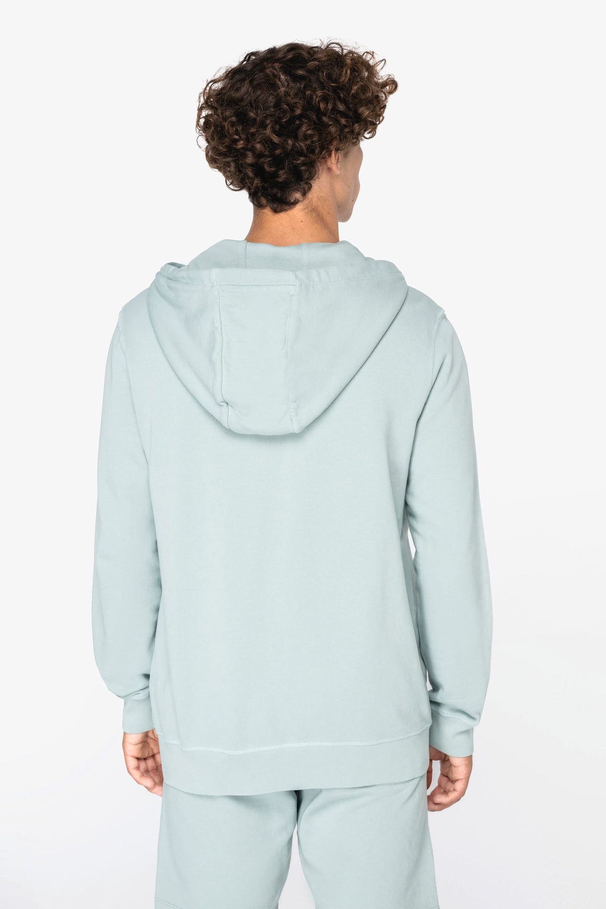 Native Spirit NS417 Ecologische unisex sweater met rits en capuchon French Terry