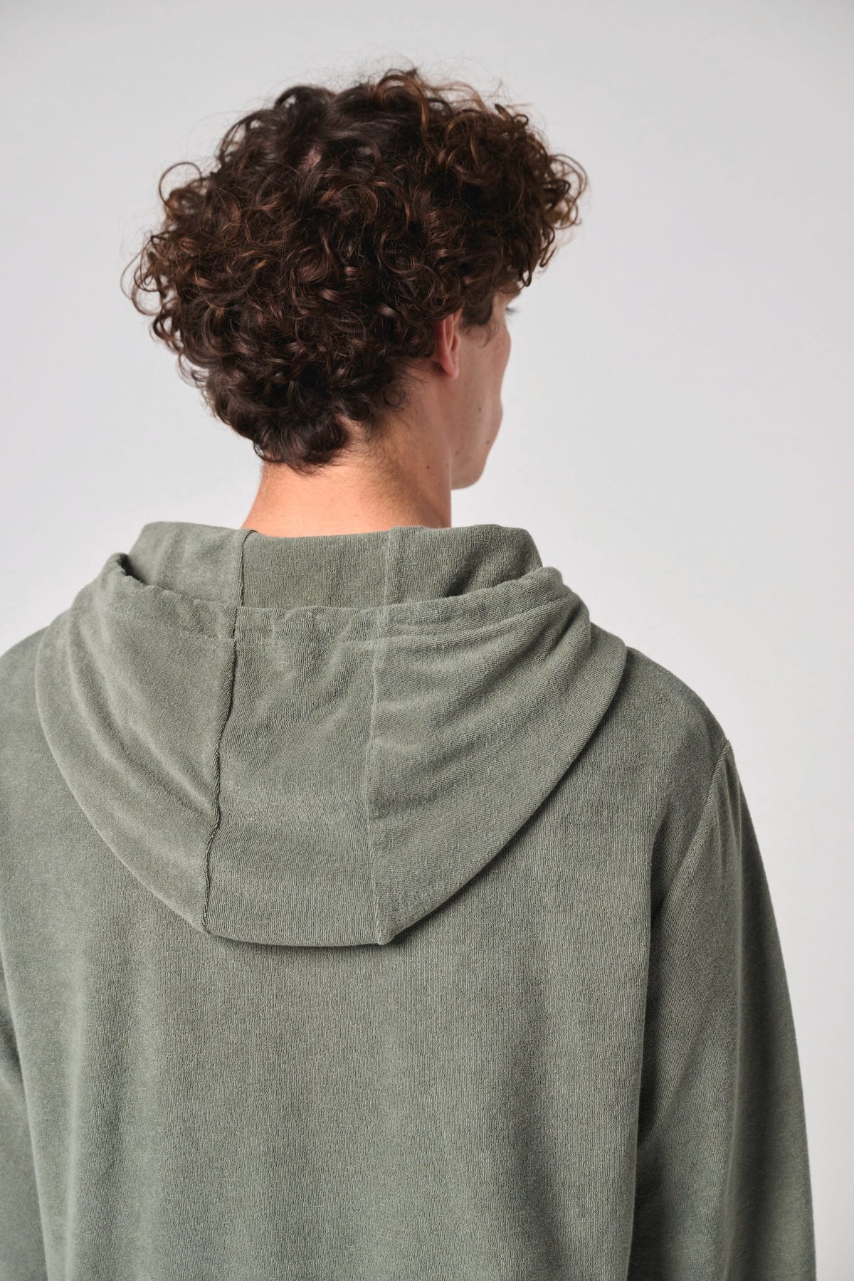 Native Spirit NS419 Ecologische badstof sweater met rits en capuchon