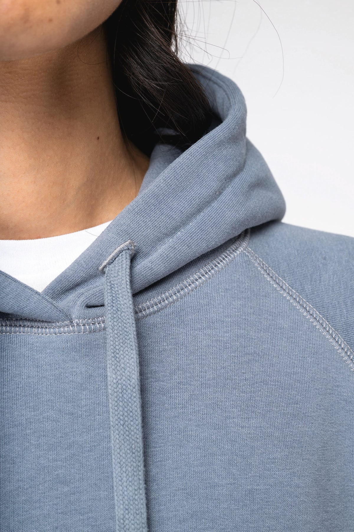 Native Spirit NS422 Ecologische damessweater met capuchon en raglanmouwen